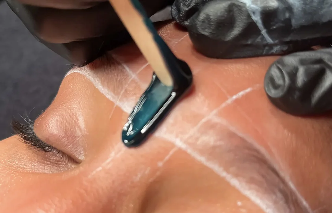 Facial waxing service at D-Essence Wellness